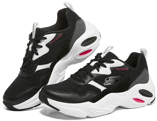 (W) スケッチャーズ スタミナ エアリー スポーツシューズ (黒/白) 149518-BKW Lookbook (W) スケッチャーズ スタミナ エアリー スポーツシューズ (黒/白) 149518-BKW