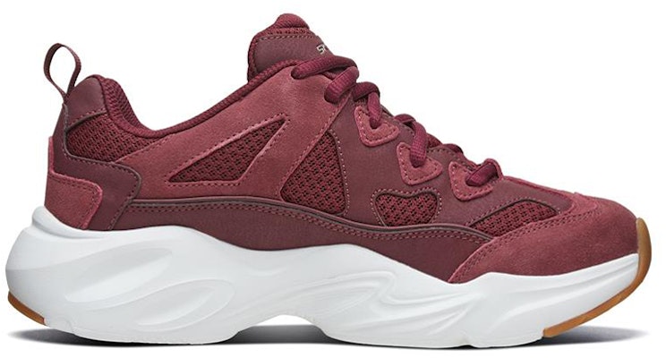 (Women) Skechers Stamina Airy Low-Top Sneakers Red 66666222-BURG Order (Women) Skechers Stamina Airy Low-Top Sneakers Red 66666222-BURG