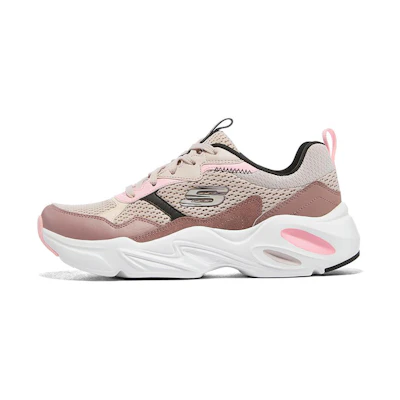(W) Skechers Stamina Airy Low Top Running Shoes Dark-Pink
