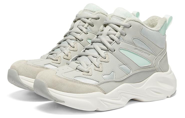 Lookbook Skechers Stamina Airy 高筒老爹鞋 女款 薄荷灰