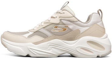 (Women) Skechers Stamina Airy Running Shoes Cream-White 896003-OFWT (Women) Skechers Stamina Airy Running Shoes Cream-White 896003-OFWT