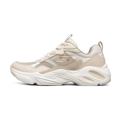 (W) Skechers Stamina Airy Running Shoes Cream-White