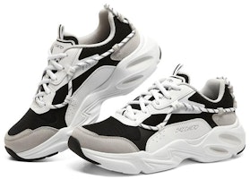 Skechers Stamina Airy 華夫熊 運動休閒鞋 女款 白灰黑 Lookbook Skechers Stamina Airy 華夫熊 運動休閒鞋 女款 白灰黑