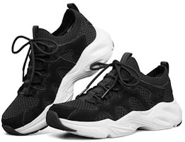 Lookbook Skechers Stamina Airy 耐磨低筒老爹鞋 女款 黑色