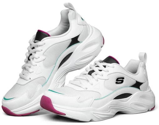 (W) スケッチャーズ スタミナ エアリー 白/黒 66666310-WBK Lookbook (W) スケッチャーズ スタミナ エアリー 白/黒 66666310-WBK