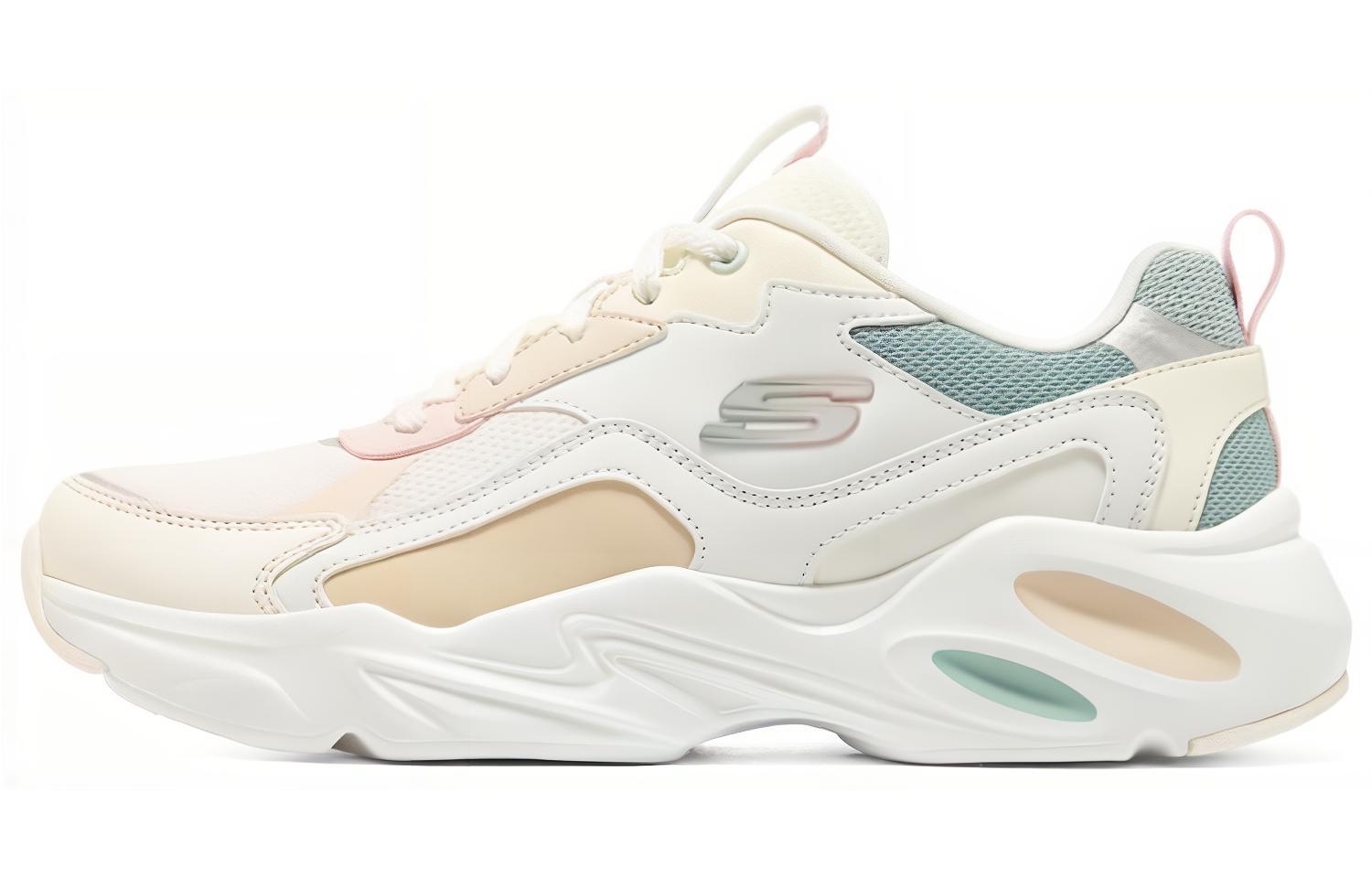 (Women) Skechers Stamina Airy 'White Green Cream Yellow Pink' 149921-WMLT