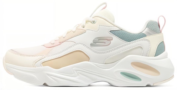 (W) スケッチャーズ スタミナ エアリー 白緑黄ピンク 149921-WMLT Buy (W) スケッチャーズ スタミナ エアリー 白緑黄ピンク 149921-WMLT