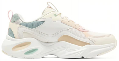 Order Skechers 持久氣墊 減震防滑耐磨 低筒 爸爸鞋 女款 白綠色