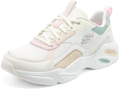 (W) スケッチャーズ スタミナ エアリー 白緑黄ピンク 149921-WMLT Lookbook (W) スケッチャーズ スタミナ エアリー 白緑黄ピンク 149921-WMLT