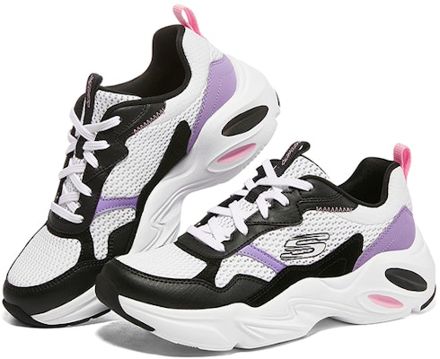 (W) Skechers Stamina Airy 'Putih Ungu' 149518-BWPR Order (W) Skechers Stamina Airy 'Putih Ungu' 149518-BWPR