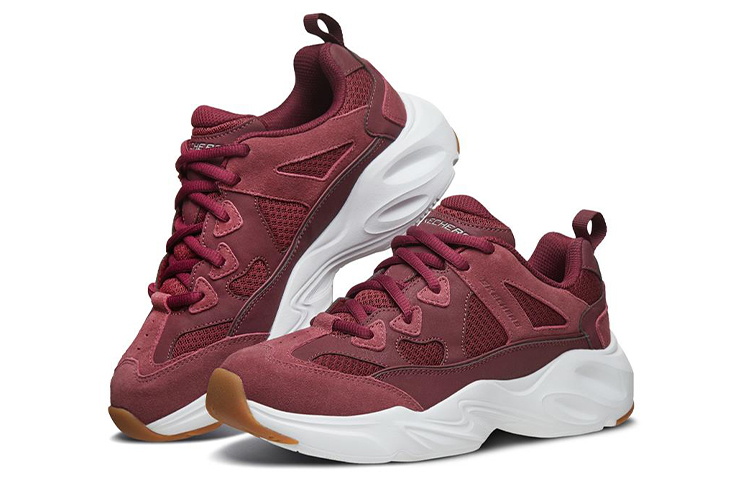 Lookbook (W) Skechers Stamina Airy Low-Top Sneakers Merah 66666222-BURG