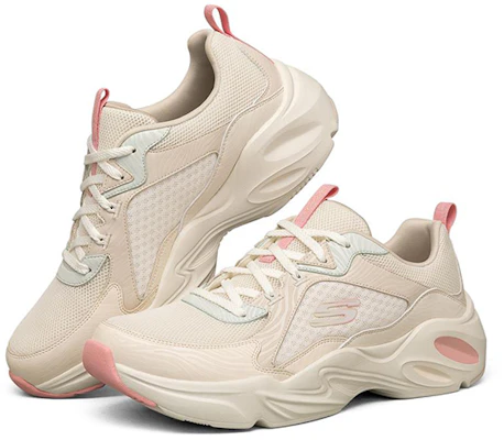 Skechers Stamina Airy 透氣耐磨 低筒老爸鞋 女款 乳白 Lookbook Skechers Stamina Airy 透氣耐磨 低筒老爸鞋 女款 乳白