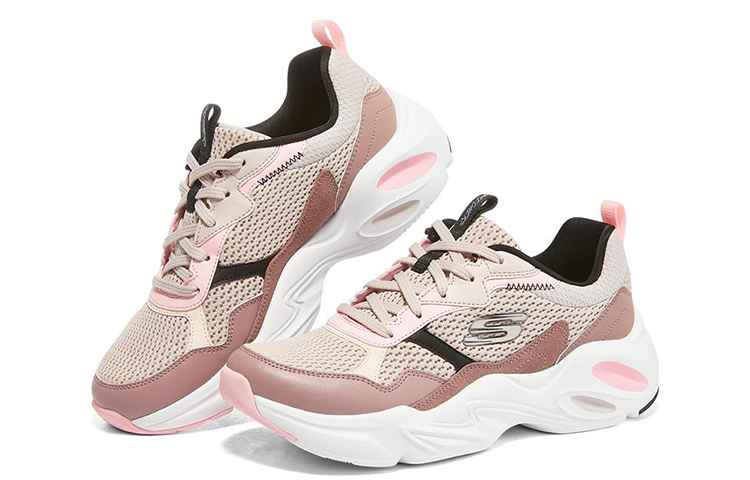 Lookbook (W) Skechers Stamina Airy Low Top Laufschuhe Dunkelrosa 149518-MVPR