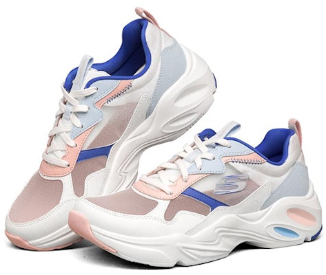 Skechers Stamina Airy 羽翼鞋 經典潮流阿公鞋 女款 白彩色 Lookbook Skechers Stamina Airy 羽翼鞋 經典潮流阿公鞋 女款 白彩色