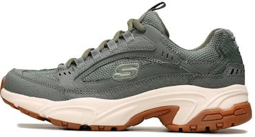 (Women) Skechers Stamina Classy Trail 'Retro Chunky Green' 13455-OLV (Women) Skechers Stamina Classy Trail 'Retro Chunky Green' 13455-OLV