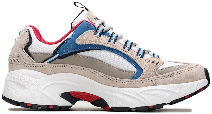 (W) Skechers Stamina-Cross Road Kasut Lari Rendah Beige/Biru 13450-TPBL Order (W) Skechers Stamina-Cross Road Kasut Lari Rendah Beige/Biru 13450-TPBL