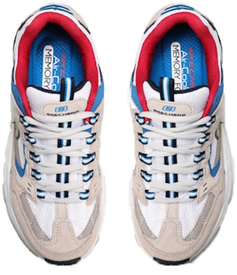 (Women) Skechers Stamina-Cross Road Low-Top Running Shoes Beige/Blue 13450-TPBL Shop (Women) Skechers Stamina-Cross Road Low-Top Running Shoes Beige/Blue 13450-TPBL