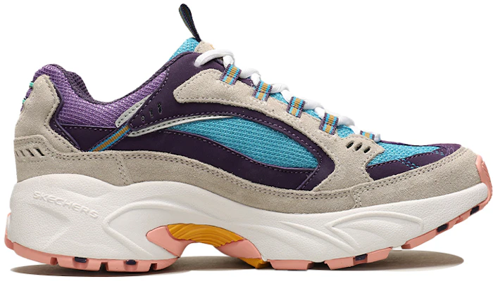 (Women) Skechers Stamina Low-Top Running Shoes Grey/Purple 13452-NTPR Order (Women) Skechers Stamina Low-Top Running Shoes Grey/Purple 13452-NTPR