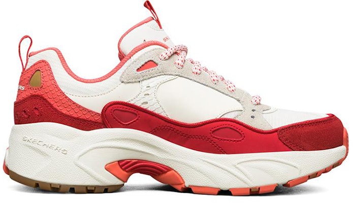 (Women) Skechers Stamina Low 'Beige Red' 149045-OFWR Order (Women) Skechers Stamina Low 'Beige Red' 149045-OFWR
