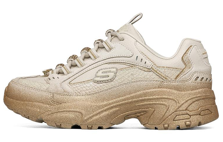 (Women) Skechers Stamina Low-Top Running Shoes Gold 149483-NTGD