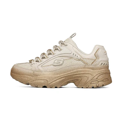 (W) Skechers Stamina Low-Top Running Shoes Gold