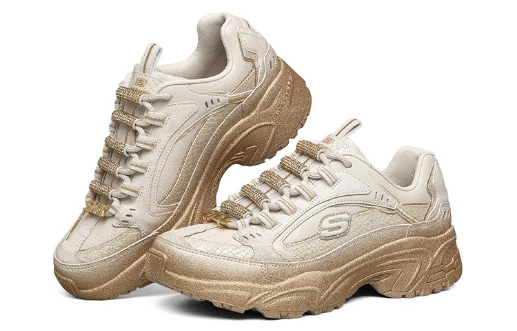 (W) Skechers Stamina Low-Top Running Shoes Gold 圖 3