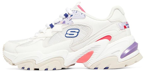 (W) Skechers Stamina V2-ART Walk 'Putih Biru Ungu' 149512-WMLT Buy (W) Skechers Stamina V2-ART Walk 'Putih Biru Ungu' 149512-WMLT