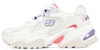 (W) Skechers Stamina V2-ART Walk 'Putih Biru Ungu' 149512-WMLT