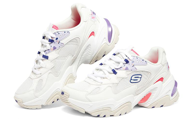 Lookbook (Women) Skechers Stamina V2-ART Walk 'White Blue Purple' 149512-WMLT