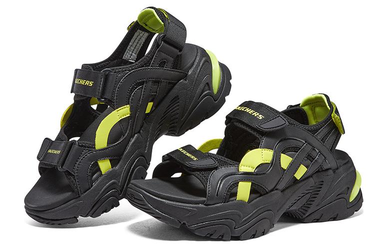 Lookbook (W) スケッチャーズ スタミナV2 黒黄 (Sukecchaazu Sutamina V2 Kuroki) 119862-BKLM