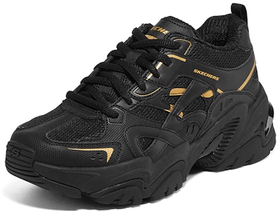 Skechers Stamina V2 機甲鞋二代 潮流休閒 低筒爸爸鞋 女款 黑色 Lookbook Skechers Stamina V2 機甲鞋二代 潮流休閒 低筒爸爸鞋 女款 黑色