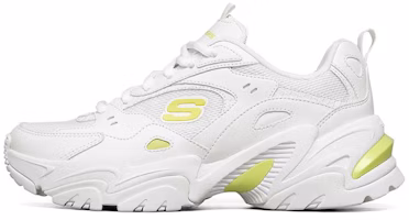 (Women) Skechers Stamina V2 Low Running Shoes Yellow/White 149510-WLM (Women) Skechers Stamina V2 Low Running Shoes Yellow/White 149510-WLM