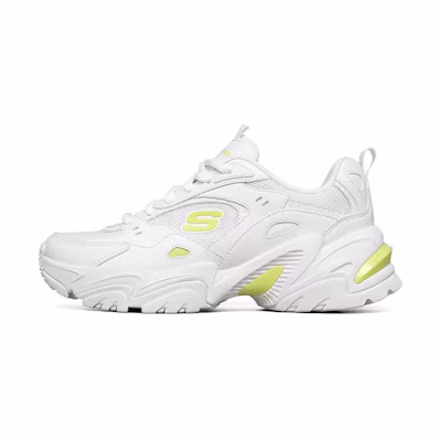 (W) Skechers Stamina V2 Low Running Shoes Yellow/White