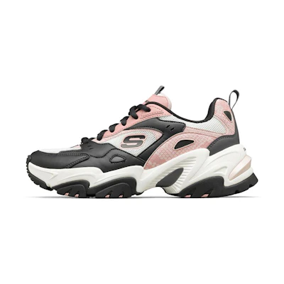 (W) Skechers Stamina V2 Low-Top Running Shoes Pink/Black
