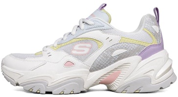 (Women) Skechers Stamina V2 low Running Shoes White/Purple 896004-WMLT (Women) Skechers Stamina V2 low Running Shoes White/Purple 896004-WMLT