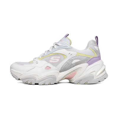(W) Skechers Stamina V2 low Running Shoes White/Purple