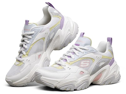 (W) Skechers斯凯奇Stamina V2白紫色休闲跑鞋 896004-WMLT Lookbook (W) Skechers斯凯奇Stamina V2白紫色休闲跑鞋 896004-WMLT