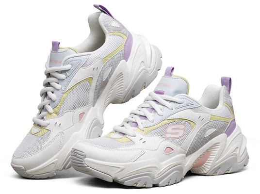 (Women) Skechers Stamina V2 low Running Shoes White/Purple 896004-WMLT Lookbook (Women) Skechers Stamina V2 low Running Shoes White/Purple 896004-WMLT