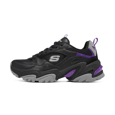 (W) Skechers Stamina V2 'Black Purple'