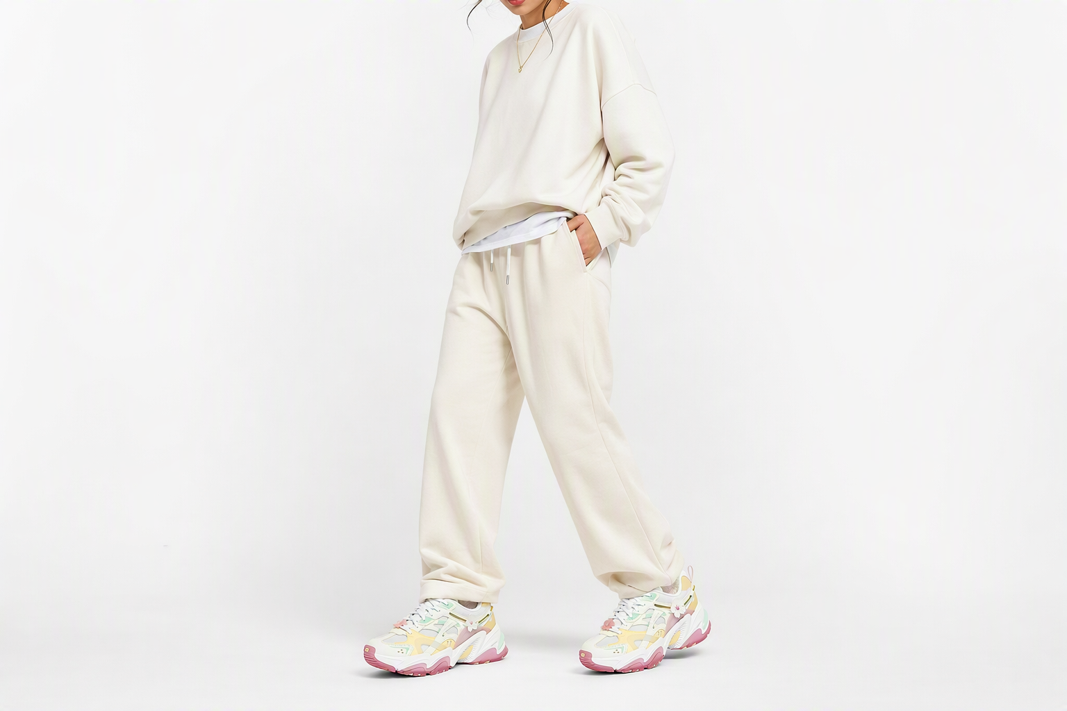 Order Skechers 持久力 V2 桃花鞋 低筒 老爹鞋 女款 白多彩色