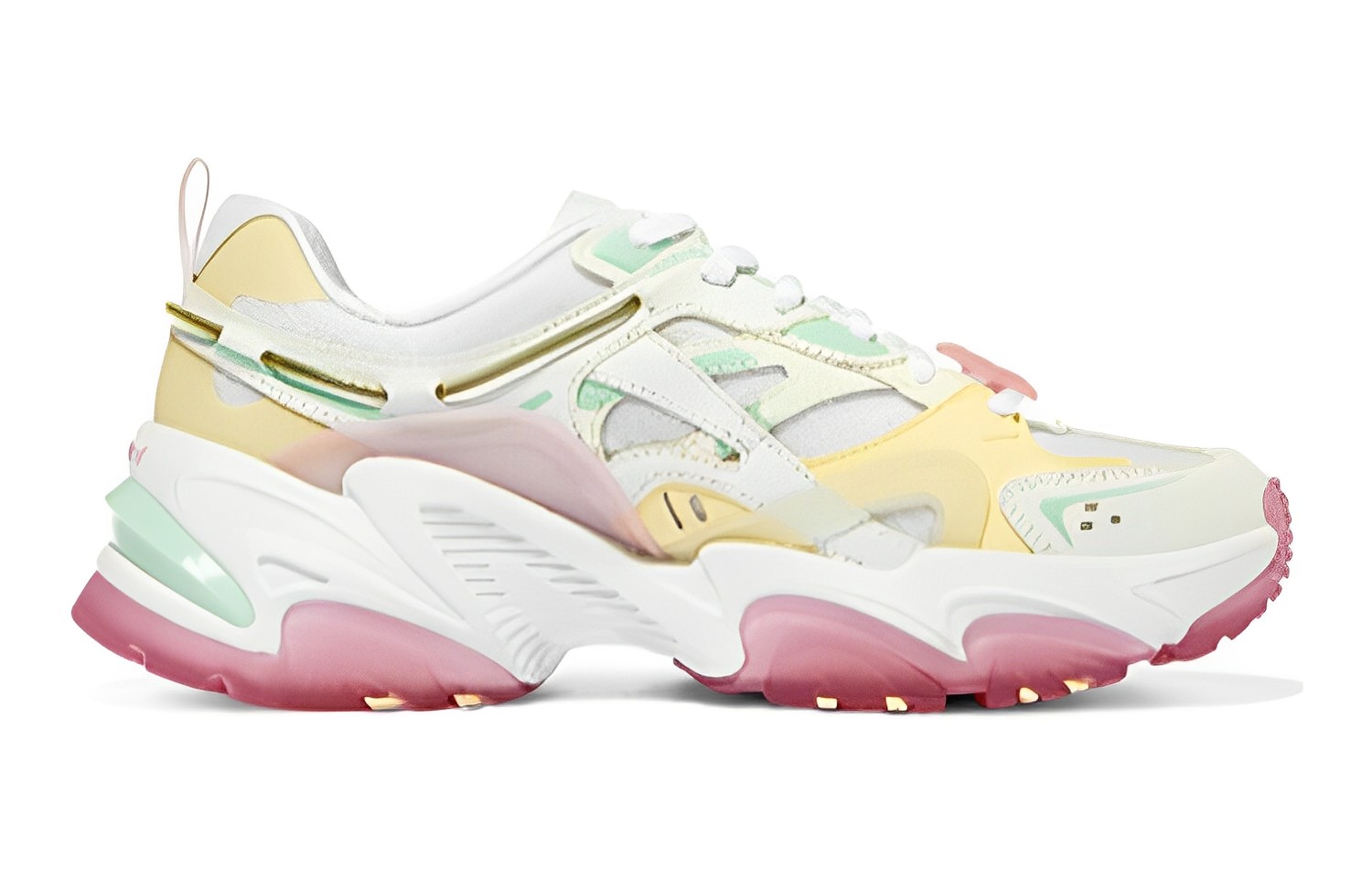 Lookbook Skechers 持久力 V2 桃花鞋 低筒 老爹鞋 女款 白多彩色