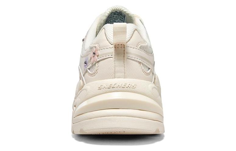 Lookbook Skechers Stamina V2 花心鞋 減震防滑耐磨 低筒 老爹鞋 女款 米白粉色