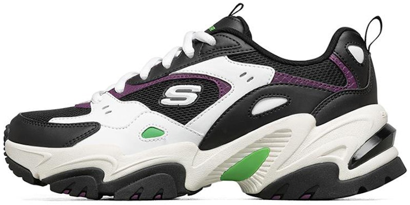 (Women) Skechers Stamina V2 Low Running Shoes Black/White/Green 149510-BKWL Buy (Women) Skechers Stamina V2 Low Running Shoes Black/White/Green 149510-BKWL