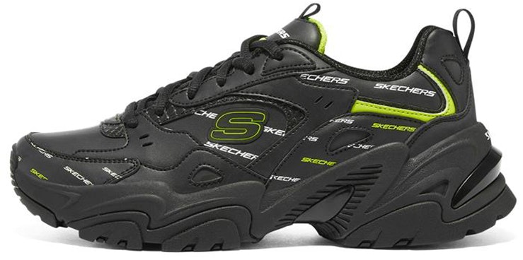 women-skechers-stamina-v2-low-black-green-149629-bkwl