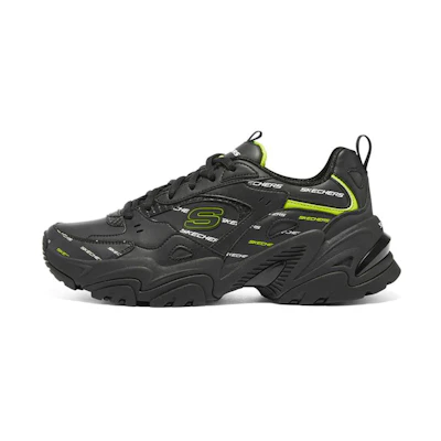 (W) Skechers Stamina V2 'Black White Green'