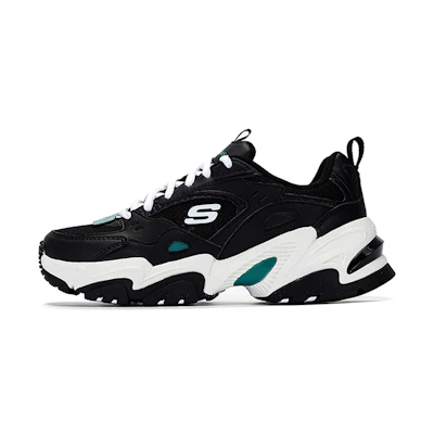 (W) Skechers Stamina V2 'Black Teal'