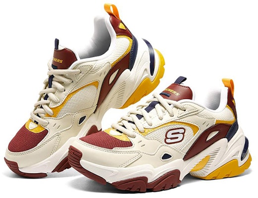 (Women) Skechers Stamina V2 'Creamyellow Red Yellow' 149513-NTBG Lookbook (Women) Skechers Stamina V2 'Creamyellow Red Yellow' 149513-NTBG