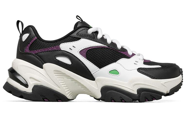Lookbook (Women) Skechers Stamina V2 Low Running Shoes Black/White/Green 149510-BKWL