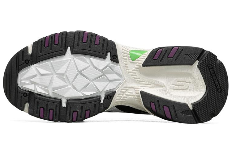 Details for (Women) Skechers Stamina V2 Low Running Shoes Black/White/Green 149510-BKWL