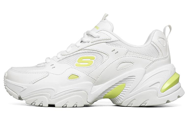 (Women) Skechers Stamina V2 Low Running Shoes Yellow/White 149510-WLM
